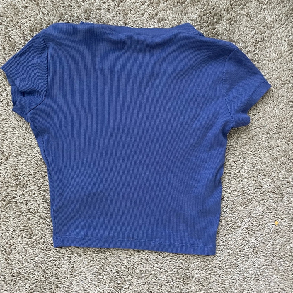 Supima® Rib Crop Tee - Picture 4 of 5